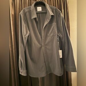 NWT Katin Lead Gray Button Up Shirt